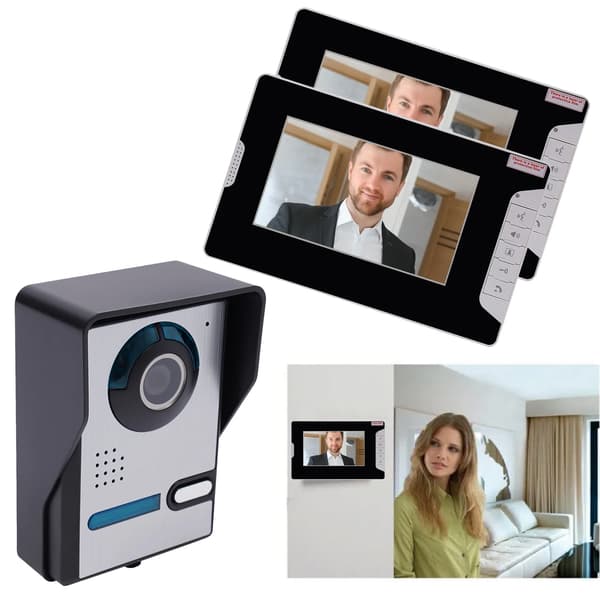 Visuell Intercom, Utomhusövervakning, Nattvisionskapacitet,Svart
