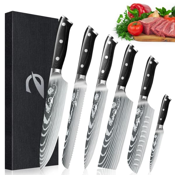 Kockknivset, Professionell Kvalitet, Ergonomisk Design,6st