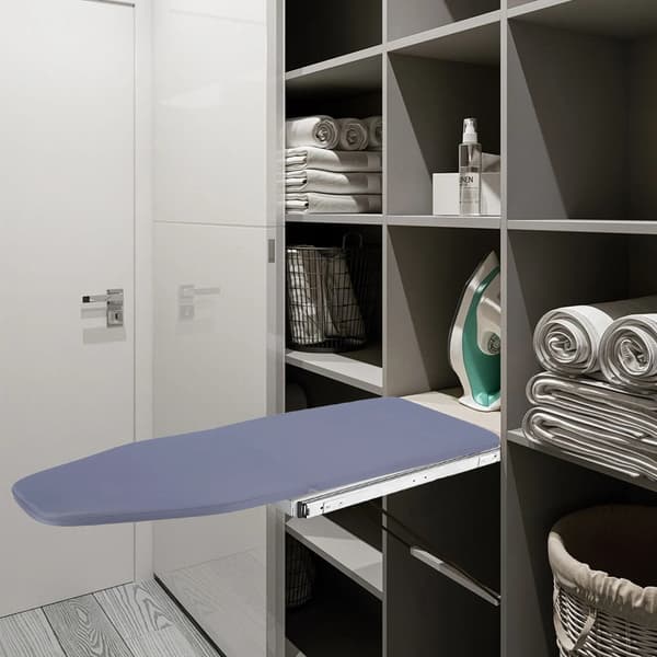 Fällbart Strykbord, Platsbesparande Design, Tyst Drift,Ljusgrå