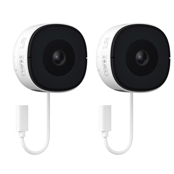 Vindueskamera, 2K HD, Farve Natvision,2PCS