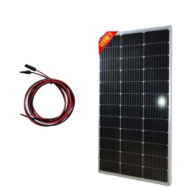 Solpanel, Hög Effektivitet, Väderbeständig Design,1PCS 120W Kabel