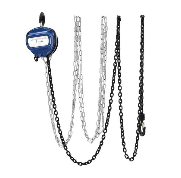 Kedjevinch, 1000 kg lyftkapacitet, hållbar konstruktion,Blå