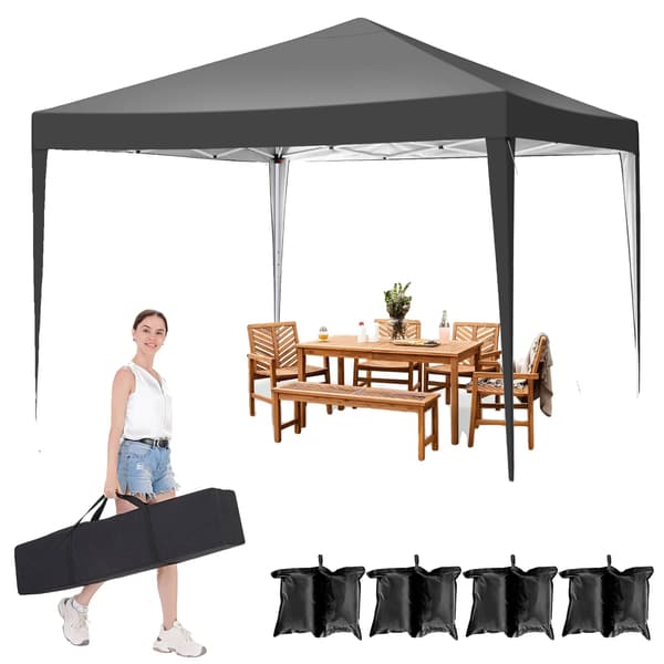 Gazebo, Nem Opsætning, Vejrbestandig,sort