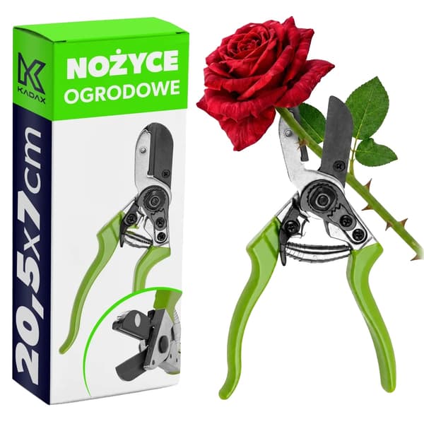 Beskærersaks, Ergonomisk Design, Kulstofstål Blade,grøn