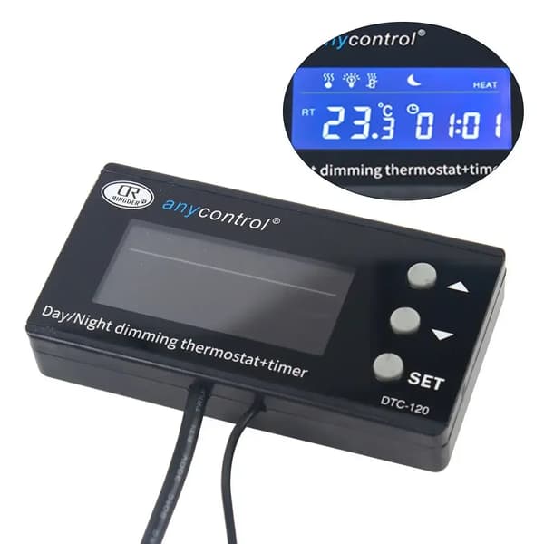Temperaturregulator, Precis Övervakning, Enkel Drift,svart
