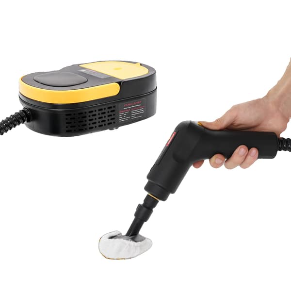Håndholdt damprenser, 1500W effekt, flere tilbehør,Sort og Gul, 220 V