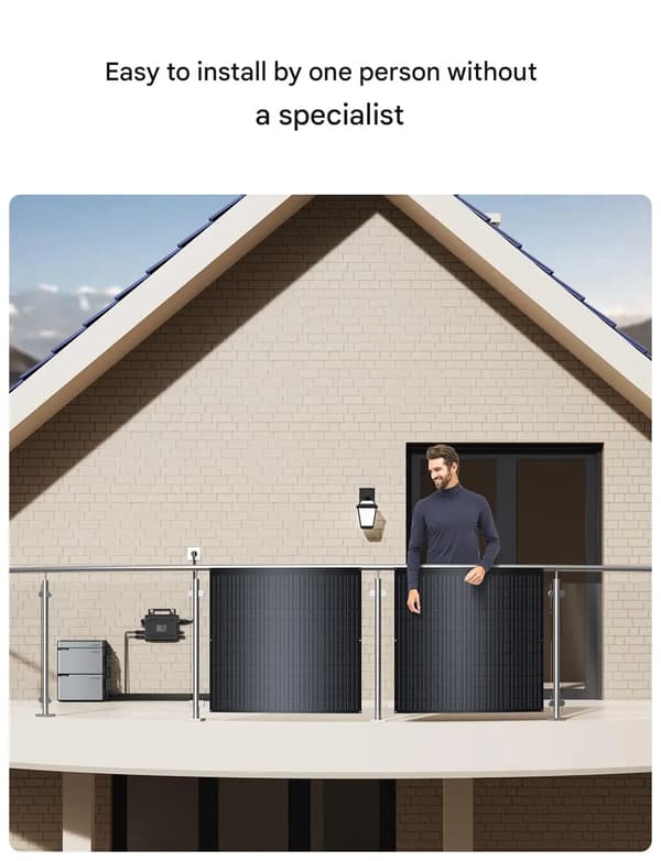 Solpanel, Fleksibelt Design, 17,55% Effektivitet, Off-Grid Brug,240W 4