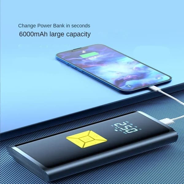 Luftpump, Digital Display, Laddningsdesign, Trådlös stil, Batteridriven