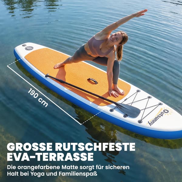 Stand Up Paddle Board, Uppblåsbar, Komplett Set,VIT
