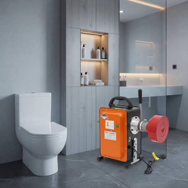Avloppsrensare, 750W Motor, Ergonomisk Design,Orange