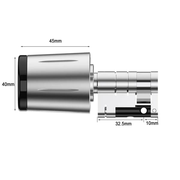 Älykäs lukko, avaimeton pääsy, Bluetooth-yhteys,32.5+10mm
