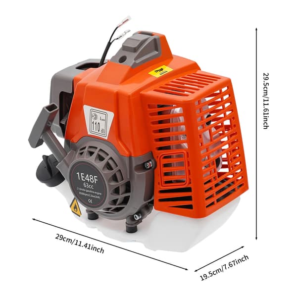 Benzinmotor, 63CC, 2.2KW effekt,Rød
