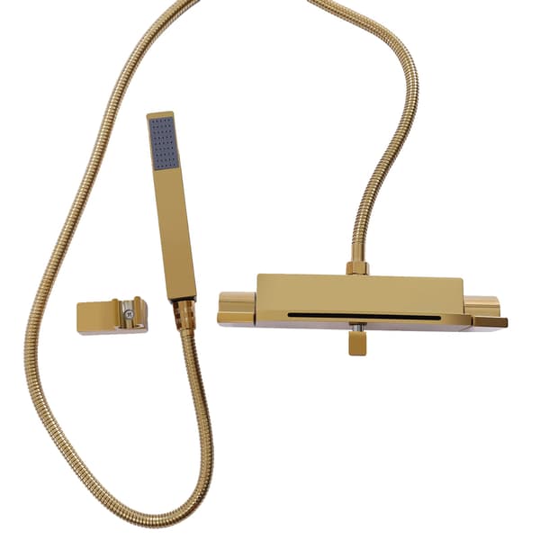Badkarskran Set, Dubbel Funktionalitet, Elegant Design,Guld