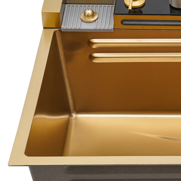 Köksblandare, Multifunktionell Design, Hållbart Rostfritt Stål,Guld