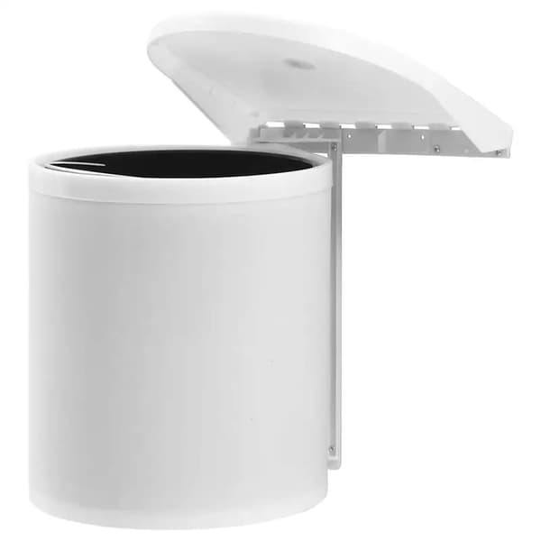 Köksavfallshink, Inbyggd Design, 12L Kapacitet,Vit