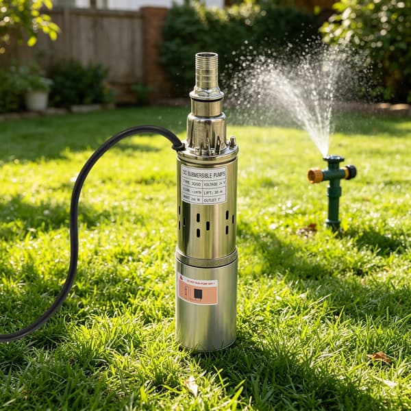Nedsänkt Pump, Hög Effektivitet, Solenergidriven,24V