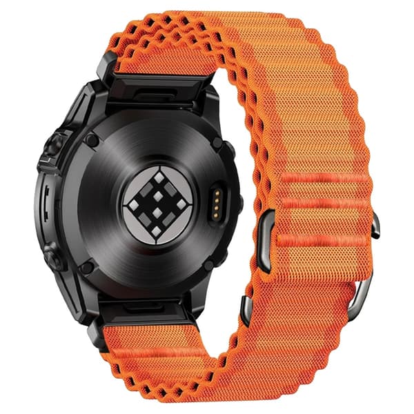 Urrem, Nylonmateriale, Kompatibel med Garmin-ure,QuickFit 22mm-b, b-Orange-a