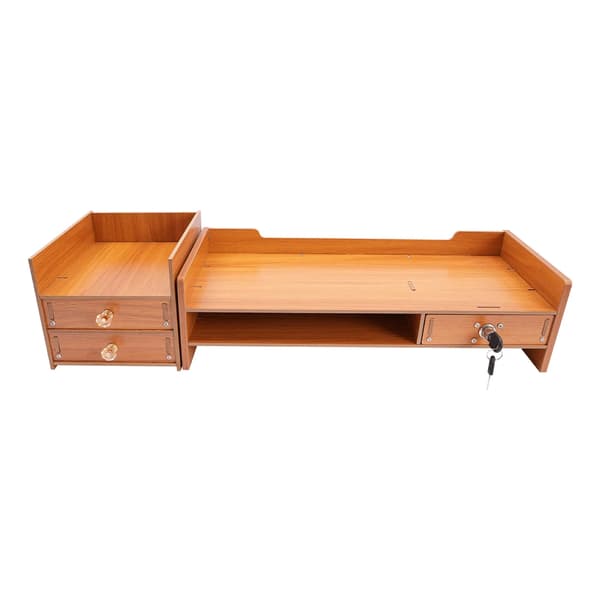 Monitorstand, Pladsbesparende Design, Holdbar Konstruktion,Træ