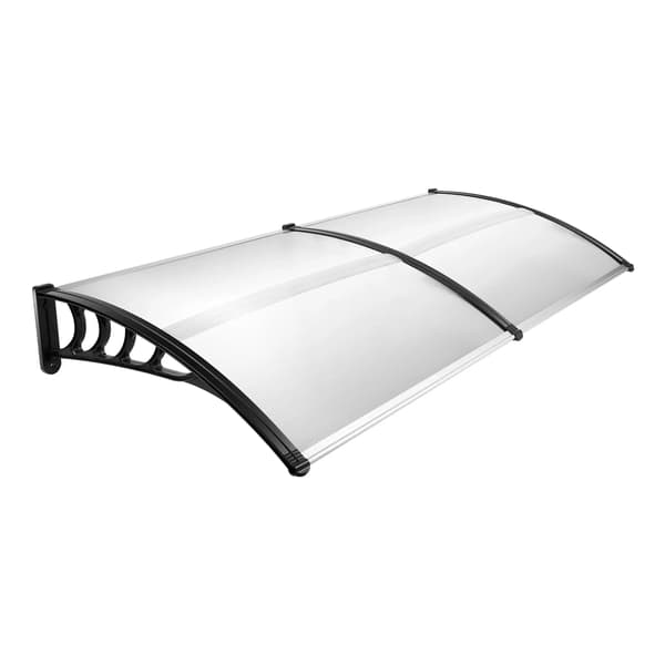 Kanope, Polycarbonat Læskur, Elegant Indgangsmarkise,HVID