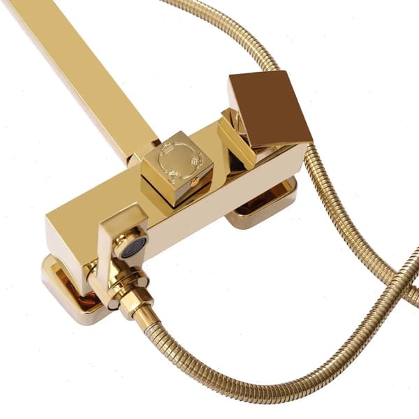 Brusesæt, Justerbar Spray, Elegant Design,Guld