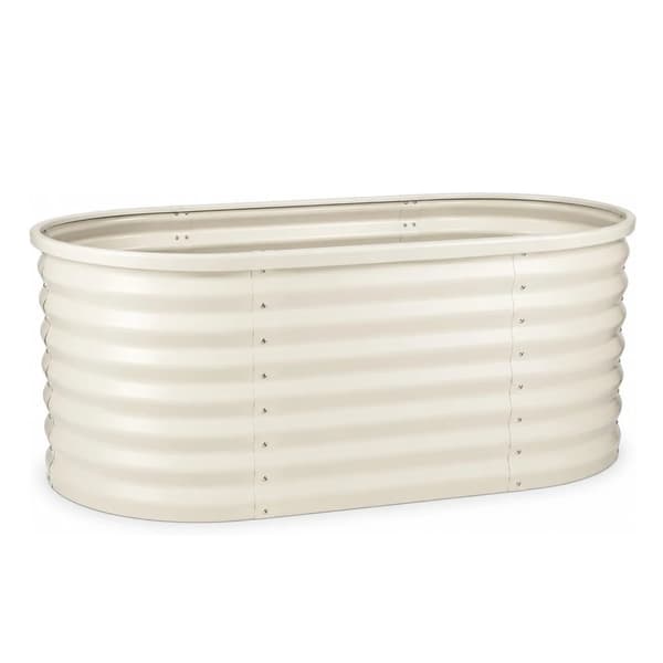Höjd Trädgårdsbädd, Hållbar Stål, Lätt Montering,beige