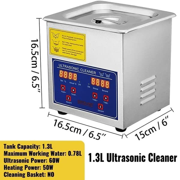 Ultralydsrenser, Digital Kontrol, Rustfrit Stål Konstruktion,1.3L