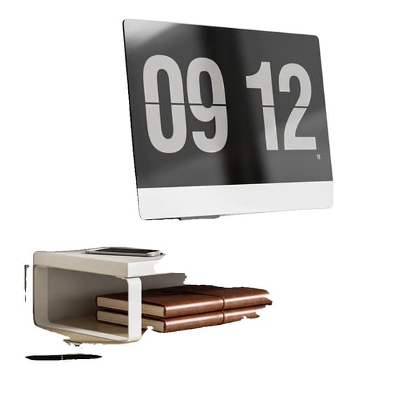 Monitorstand, Ergonomisk Design, Justerbar Højde,C-50CM-Hvid
