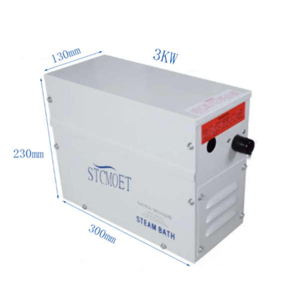 Dampgenerator, Digitalt Betjeningspanel, Rustfrit Stål Design,3KW