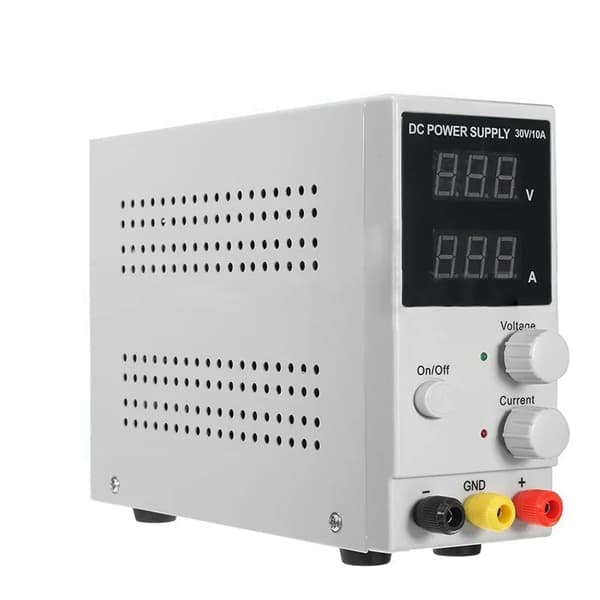 Laboratorio Virtalähde, 30V Ulostulo, 10A Virta,30V, Harmaa, 220 V