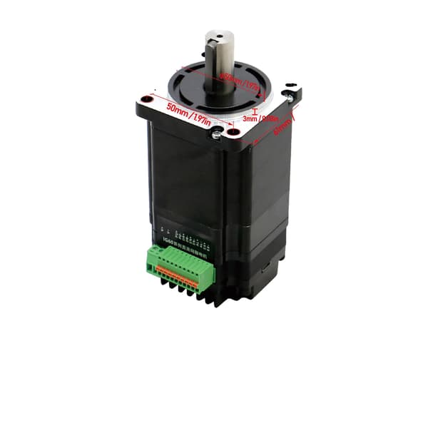 Servomotor, 2-fas, borstlös DC-kontroll,8mm, IG60S-200W