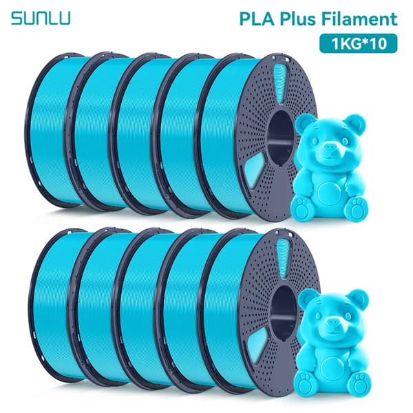 PLA Plus Filament, 1,75 mm Diameter, Høj Holdbarhed,Cyan