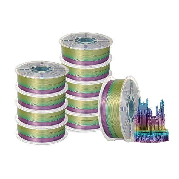 3D-skrivarfilament, PLA-material, flerfärgad gradient,Stil B 10KG