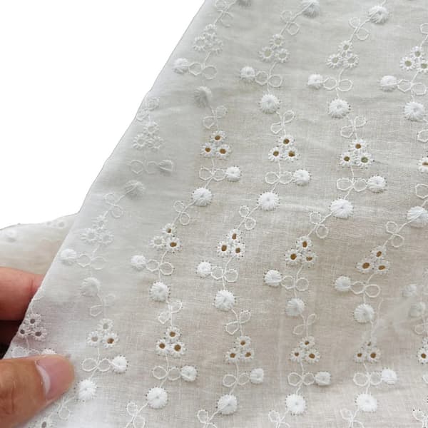 Spetstyg, Broderad Design, Andningsbart Material,Maskros, 45cm X 130cm-e