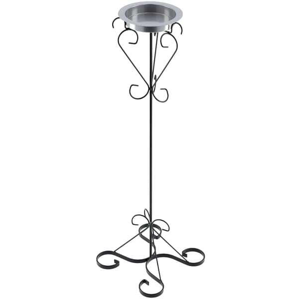Utomhus Askfat, Solid Metall, Retro Design,svart