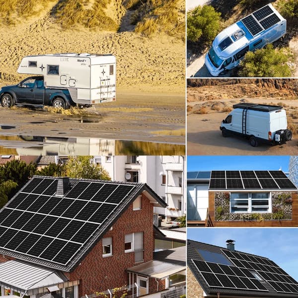 Solpanel, Høj Effektivitet, Holdbart Design,100W