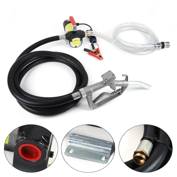 Oliepumpe, 50L/min Flow Rate, Selvprimende Design,sort