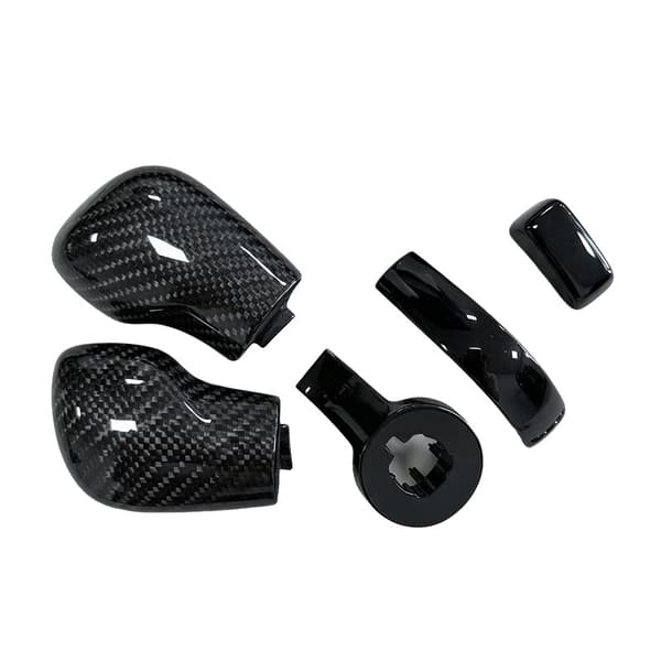 Gear Shift Knob, Carbon Fiber, Ergonomisk Design,sort