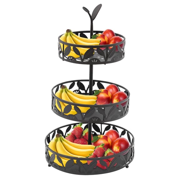 Fruktkorg, Trestegsstruktur, Platsbesparande Design,3Tier