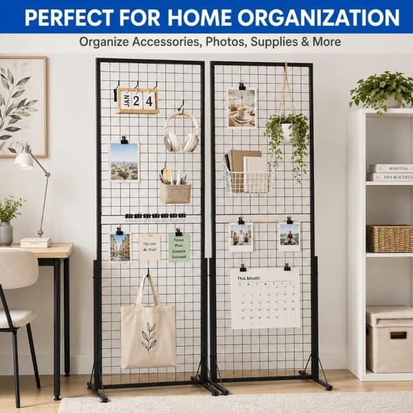 Display Stativ, Fritstående T-Basis, Alsidig Organizer,2pcs