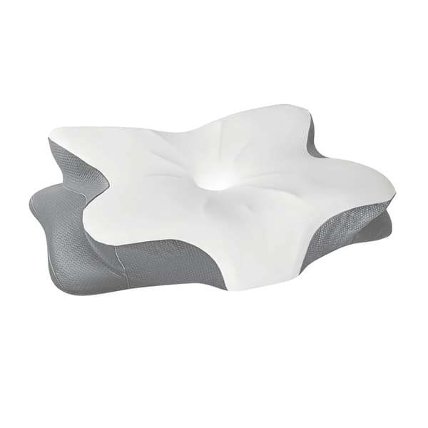 Nakkepude, Ergonomisk Design, Vaskbart Betræk,Hvid