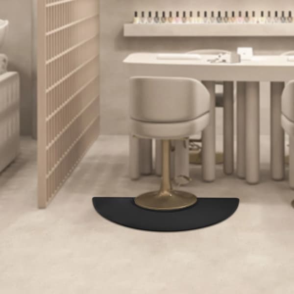 Salon Gulvmåtte, Ergonomisk Design, Holdbar Konstruktion,sort