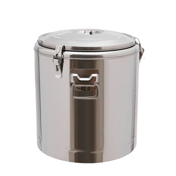 Termisk Behållare, 40L Kapacitet, Isolerad Design,Silver