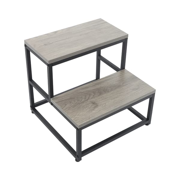 Trappefod, 2 trin, robust design,Grå