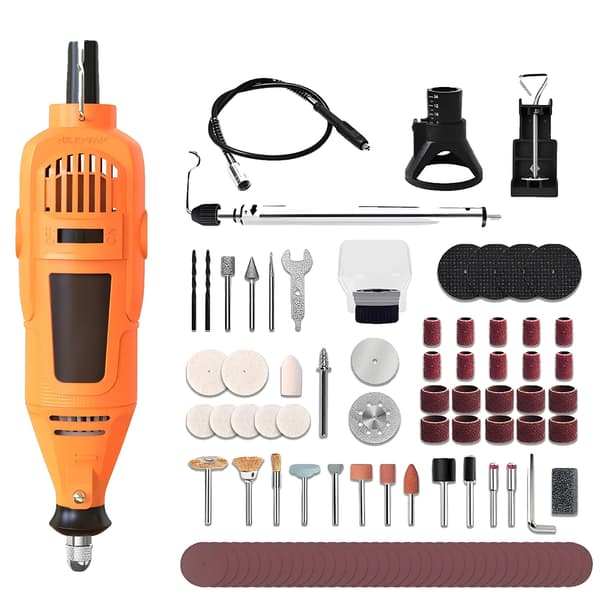 Elektrisk Borr, Kompakt Design, Multi-Tool Kompatibilitet,EU, 92-delars set