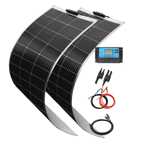 Flexibelt solpanelset, hög effektivitet 24%, lättviktsdesign,240W Solkit
