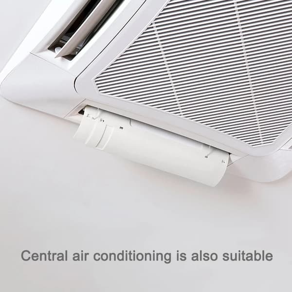 Airconditioner Baffle, Teleskopisk Design, Buet Luftstrømskontrol,HVID