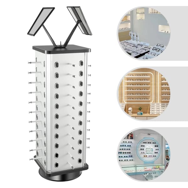 Glasögonorganisatör, 360° Rotation, Hållbar Konstruktion,GRÅ