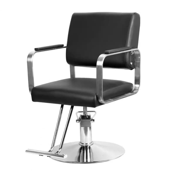 Barberstol, Höjdjusterbar, Ergonomisk Design,Svart