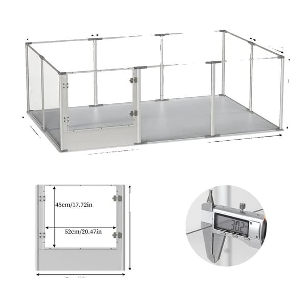 Hundegård, Nem Montering, Robust Design,10 Paneler