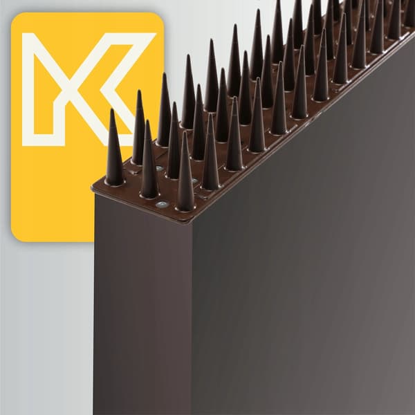 Plastfågelspikar, flexibel installation, effektiv ytskydd,Brun